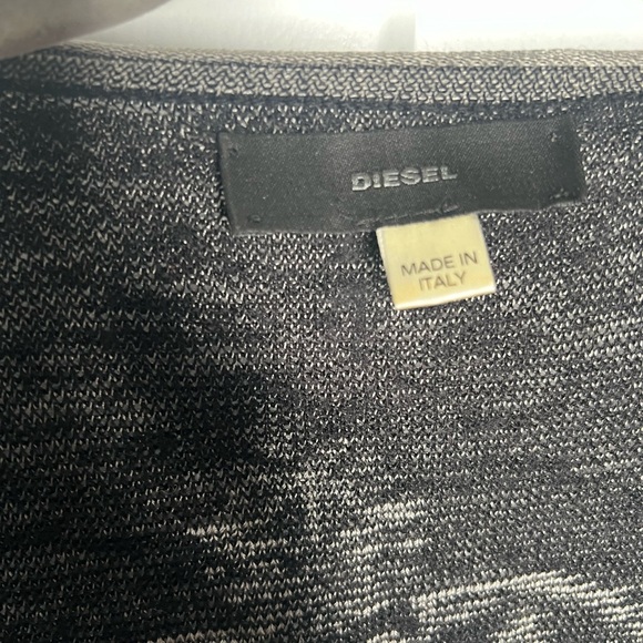 Diesel Evil Eye Open Knit Wool Blend Cardigan Sweater Women’s Size Small - Picture 3 of 8